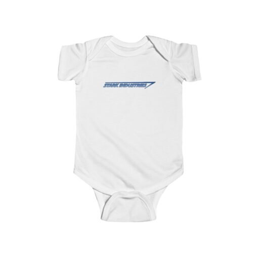 🛠️👶 Stark Industries Baby Bodysuit – Powered by Cuteness & Genius