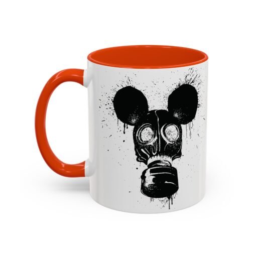 🐭☣️ Gas Mask Mouse Accent Mug – Sip with a Side of Strange - Image 40