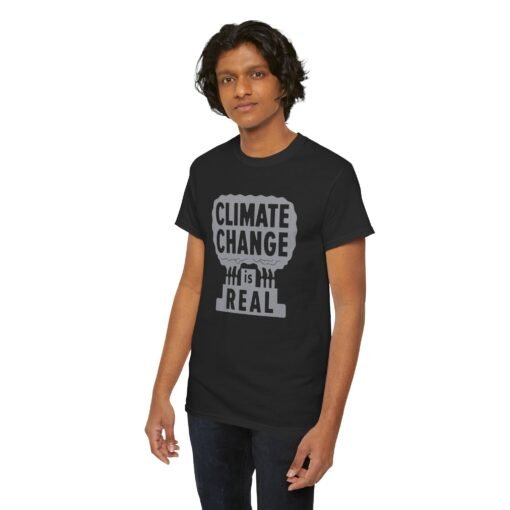 🌍💨 Climate Change Is Real Unisex T-Shirt – A Message in the Smoke - Image 7