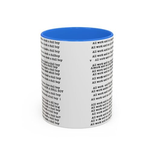 ☕ All Work and No Play Color Accent Mug – A Sip of Madness - Image 13