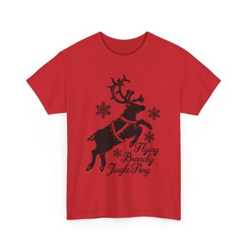 🦌✨ Flying Branchy Jingle Pony Unisex T-Shirt – Reindeer Ridiculousness at Its Finest - Image 21