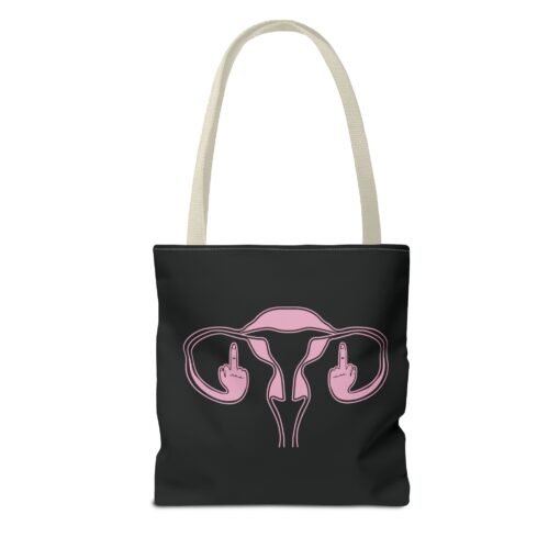 🖕🩷 Ovaries with Middle Fingers Tote Bag – Boldly Carry It All - Image 26