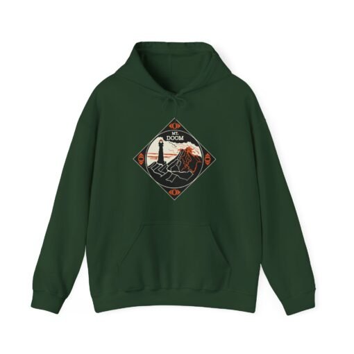 🔥 Mount Doom & Eye of Sauron Unisex Hoodie – Power, Style, and Shadow - Image 11