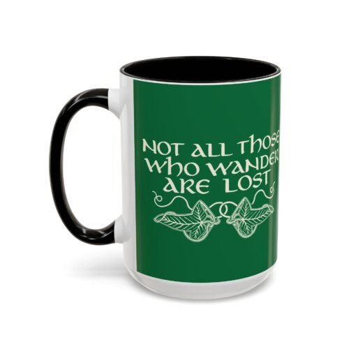 🌿 Not All Those Who Wander Are Lost Mug – Elven-Inspired Sips for the Soul - Image 12