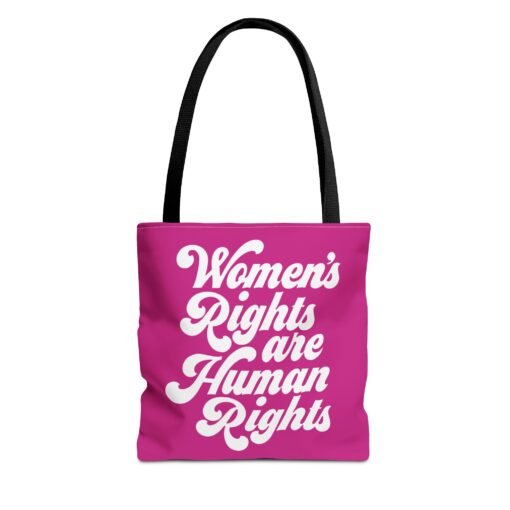 ✊💜 Women's Rights Are Human Rights Tote Bag – Equality On Your Shoulder