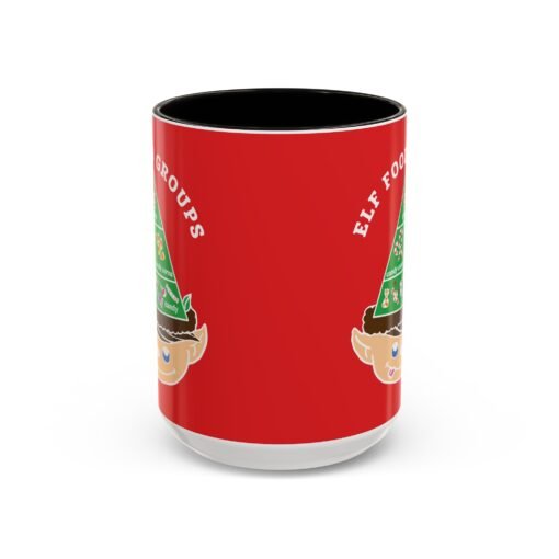 ☕🍬 Elf Food Groups Color Accent Mug – Sweet Sips from the North Pole - Image 49
