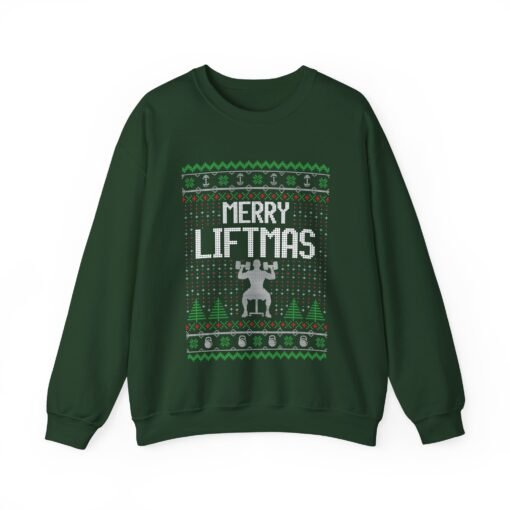 💪🎄 Merry Liftmas Unisex Sweatshirt – Flex Those Festive Gains