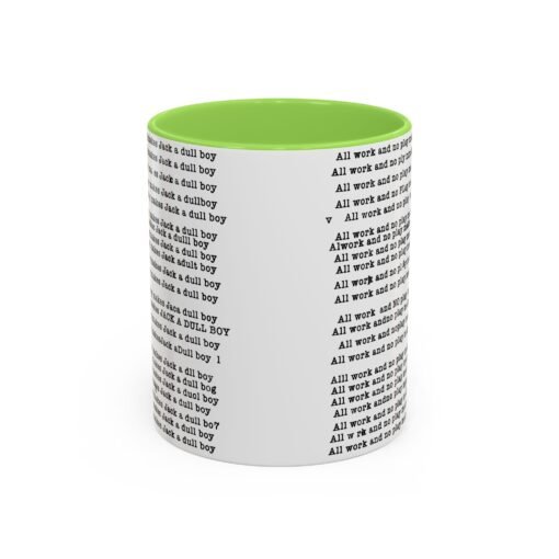 ☕ All Work and No Play Color Accent Mug – A Sip of Madness - Image 29