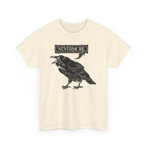 Nevermore The Raven | Unisex | Heavy Cotton | T-Shirt | Poe | Poetry | Gothic - Image 15