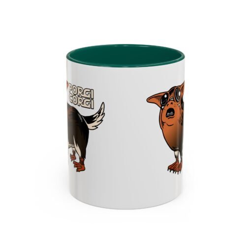 ☕🐶🐧✨ Porgi Corgi Color Accent Mug – Sip with Galactic Cuteness - Image 17