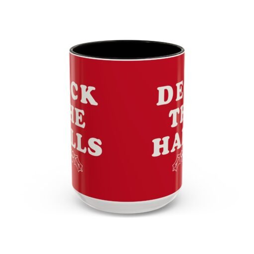 ☕ Deck the Halls Color Accent Mug – Sip Into the Season - Image 25