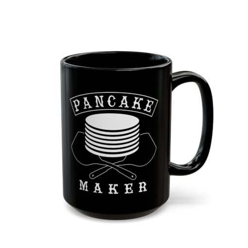 🥞 Pancake Maker Black Mug – Powered by Flapjacks & Sass - Image 11