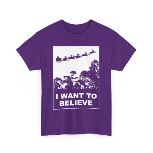 🎅🛸 I Want to Believe (In Santa) Unisex T-Shirt – Holiday Magic Meets Mulder Vibes - Image 19