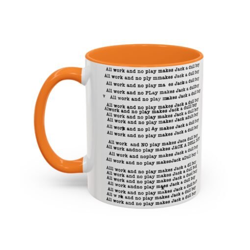 ☕ All Work and No Play Color Accent Mug – A Sip of Madness - Image 20