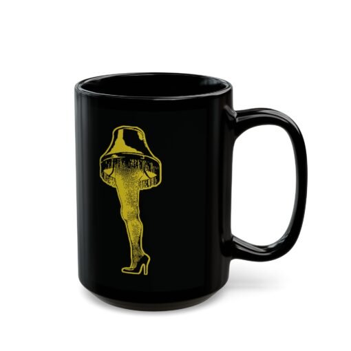 🎄🦵 Major Award Black Mug – Sip With a Touch of Glorious Glow - Image 8