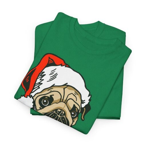 🎅🐾 Pug Santa Unisex T-Shirt – Ho Ho Hilarious Holiday Vibes - Image 2