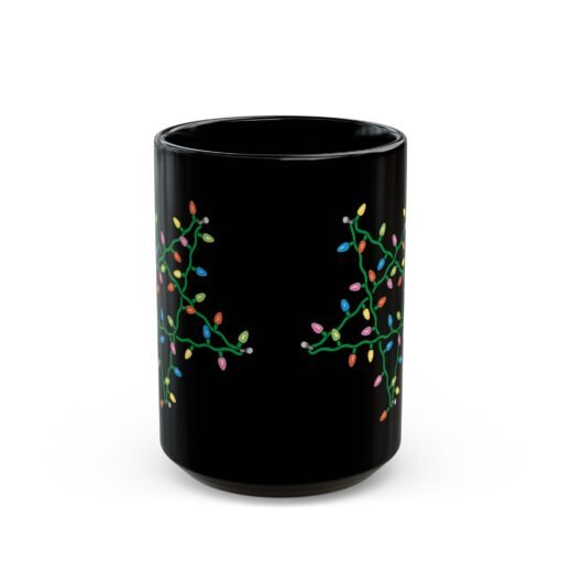 ☕ Holiday Pentagram Black Mug – Sip Your Cocoa with a Side of Chaos - Image 8