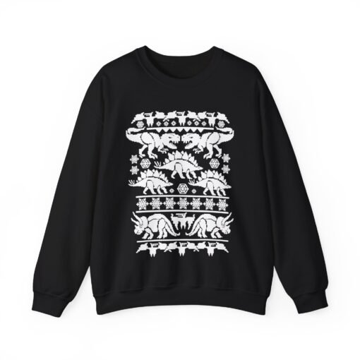 🦖🎄 Dino-Mite Christmas Unisex Sweatshirt – Ugly Sweater Style with Prehistoric Cheer - Image 10