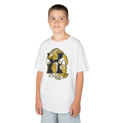 🦡💛 House of Badger Kids’ Cotton T-Shirt – Brave Hearts, Kind Souls - Image 5