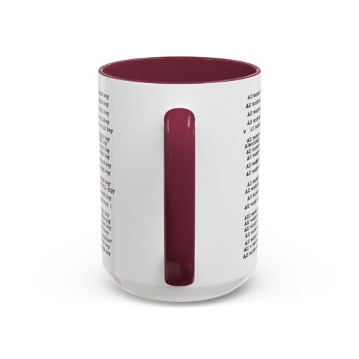 ☕ All Work and No Play Color Accent Mug – A Sip of Madness - Image 75