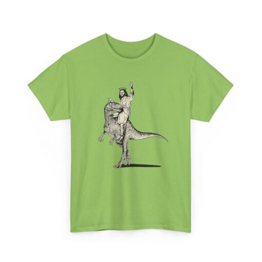 🦕✝️ Jesus Rides a Dinosaur Unisex T-Shirt – Prehistoric Praise & Holy Hilarity
