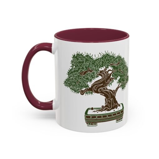 🌳 Bonsai Tree Accent Mug – Sip in Stillness - Image 32