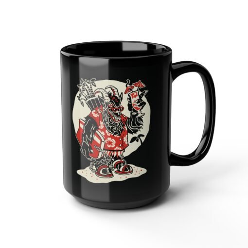 🏖️ Krampus Island Black Mug – Naughty Never Looked So Chill - Image 14