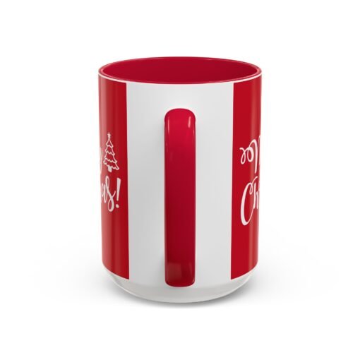 ☕ Merry Christmas Color Accent Mug – Sip the Season in Style - Image 31