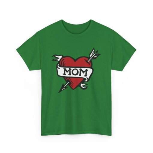 💘 Retro Mom Heart Unisex T-Shirt – Classic Ink, Eternal Love - Image 14