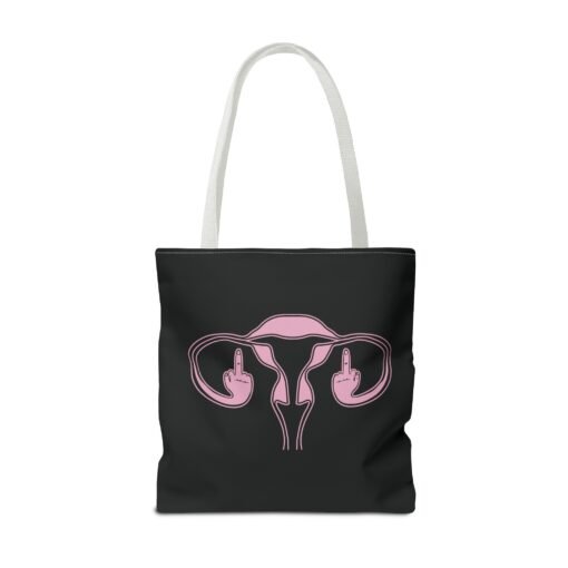 🖕🩷 Ovaries with Middle Fingers Tote Bag – Boldly Carry It All - Image 22