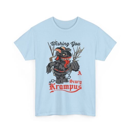 🎄👹 Wishing You a Scary Krampus Unisex T-Shirt – Holiday Cheer with a Creepy Twist - Image 14