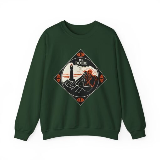 🔥 Mount Doom & Eye of Sauron Unisex Sweatshirt – Dark Elegance for Bold Fans - Image 11