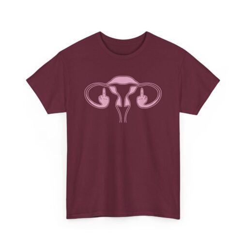 🖕🩷 Ovaries with Middle Fingers Unisex T-Shirt – Bold, Defiant, Unapologetic - Image 10