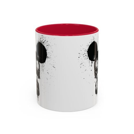 🐭☣️ Gas Mask Mouse Accent Mug – Sip with a Side of Strange - Image 6