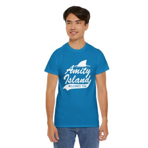 🦈 Amity Island Unisex T-Shirt – Welcomes You (And the Shark Too) - Image 7