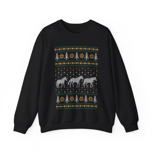 🎄🐎 Ugly Christmas Horse Sweatshirt – Trot Into the Holidays with Style - Image 10