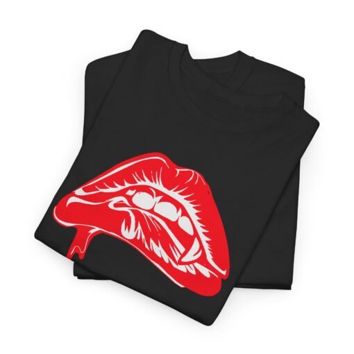 💋🩸 Vampire Bite Lips Unisex T-Shirt – Sink Into Style - Image 3