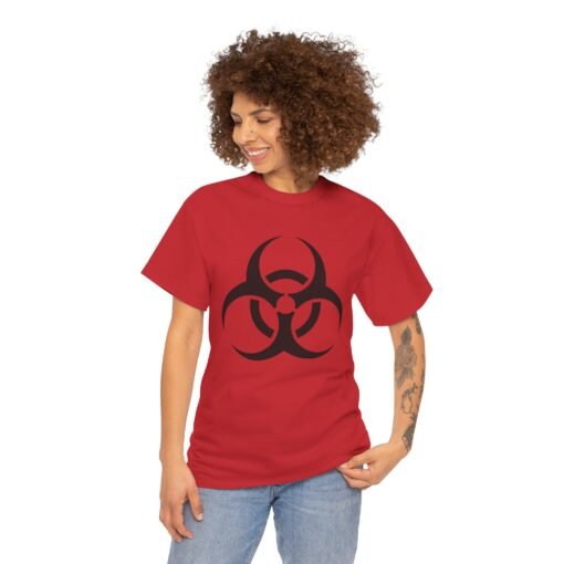 ☣️ Biohazard Symbol Unisex T-Shirt – Dangerously Cool - Image 5