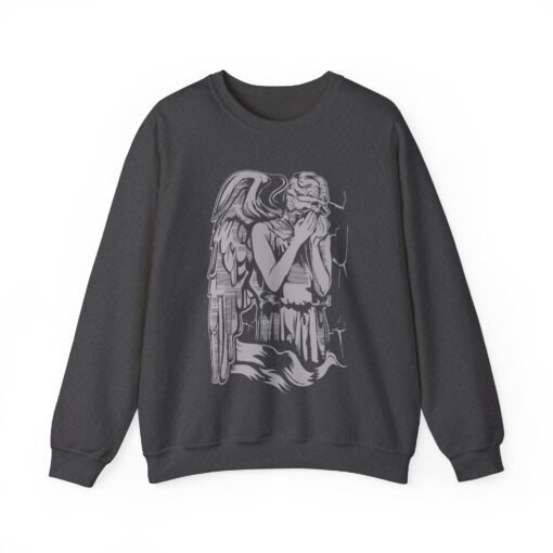 🗿🌀 Weeping Angel Unisex Sweatshirt – Cozy Horror from Across Time - Image 8