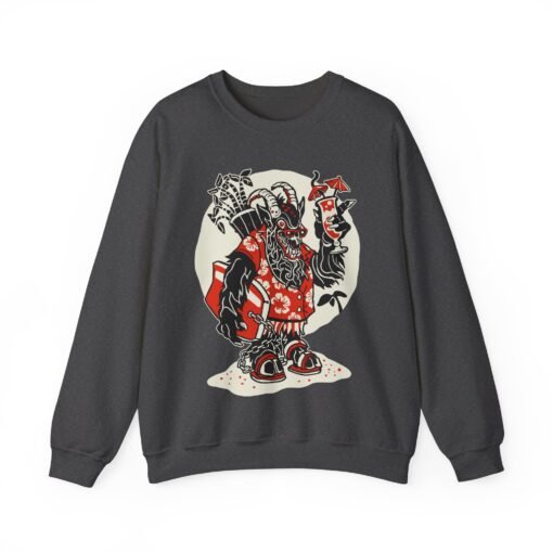 🏖️ Krampus Island Unisex Sweatshirt – Naughty Never Looked So Chill - Image 13