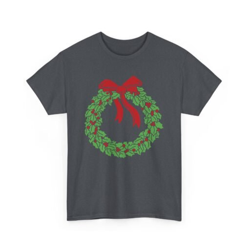 🎄 Holiday Wreath Unisex T-Shirt – Classic Cheer, Comfy Style - Image 13