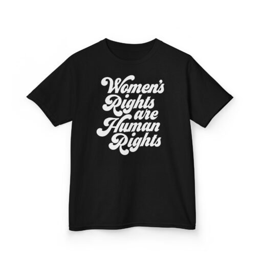 ✊💜 Women’s Rights Are Human Rights Kids’ T-Shirt – Raising Voices Early - Image 8