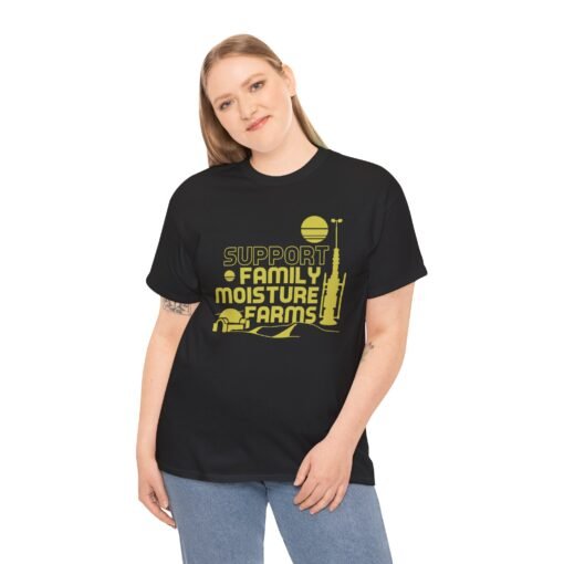 🌞🌵 I Support Family Moisture Farms Unisex T-Shirt – Desert Roots, Galactic Pride - Image 4