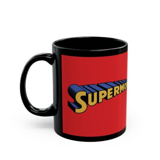🦸‍♀️ Supermom Black Mug – Fuel for the Everyday Hero - Image 2
