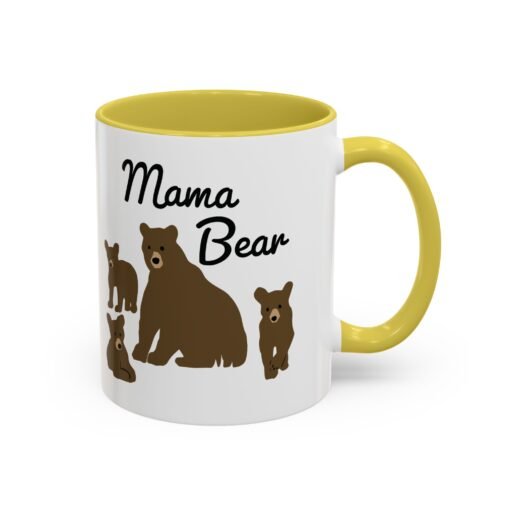 🧸 Mama Bear Color Accent Mug – Fierce Sips, Cozy Vibes - Image 14