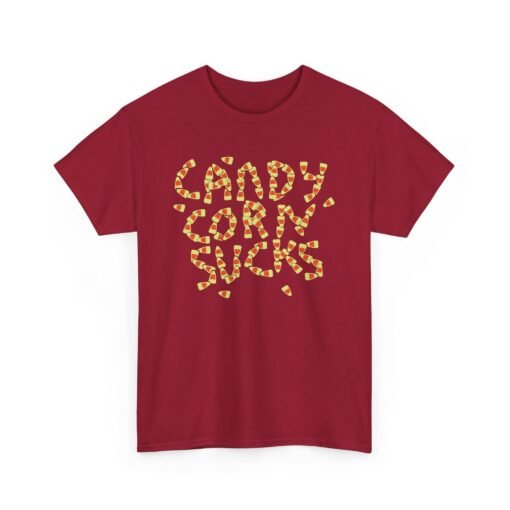 🍬🚫 Candy Corn Sucks Unisex T-Shirt – Sweet Font, Savage Truth - Image 21