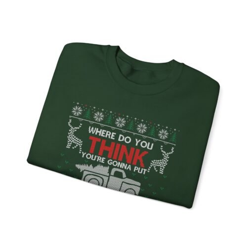 🚛🎄 Big Tree Energy Unisex Sweatshirt – Holiday Haulin’ in Style - Image 3