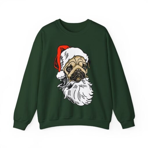 🎅🐾 Pug Santa Unisex Sweatshirt – Cozy Up with Holiday Cuteness - Image 13