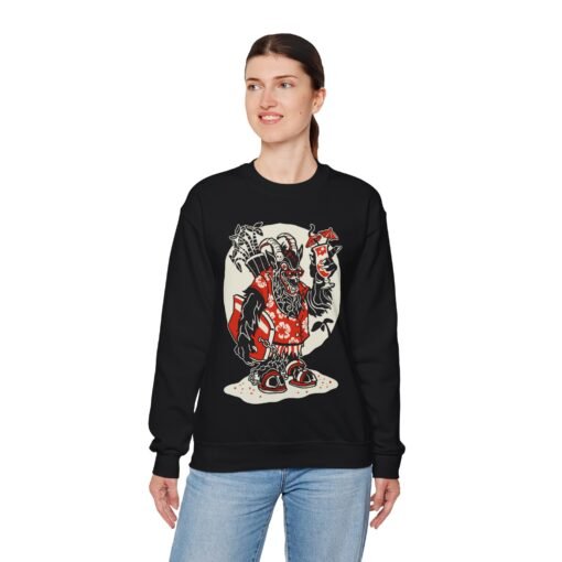 🏖️ Krampus Island Unisex Sweatshirt – Naughty Never Looked So Chill - Image 8