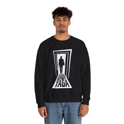 🖤🔫 Baba Yaga Unisex Sweatshirt – Fear the Shadow - Image 4